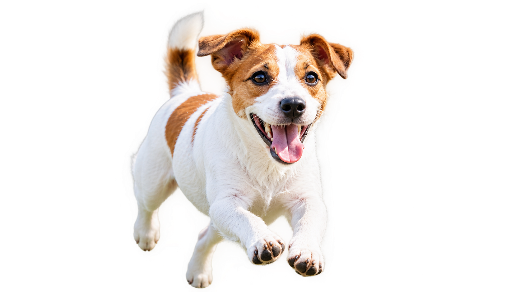走る犬